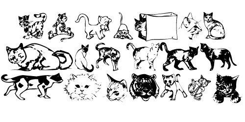 Dingbat Cats Character Set